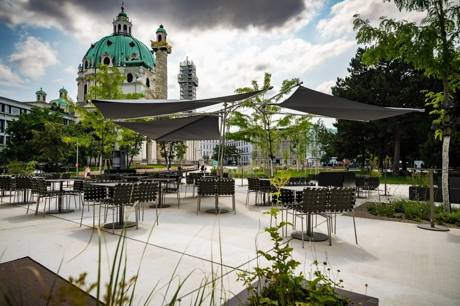 Sonnensegel Trude und Töchter Museum Wien