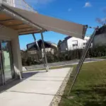 Sonnensegel am Haus